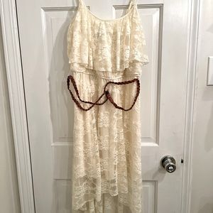 Lacy high low dress
